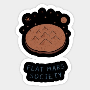 flat mars Sticker